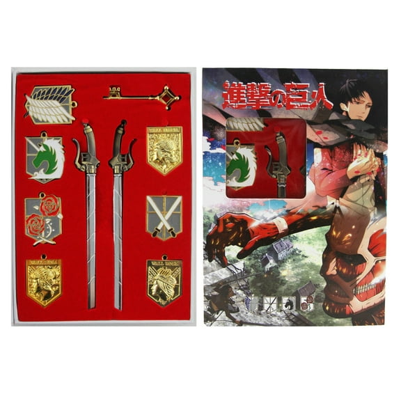 Key, Sword, & Emblem - Attack on Titan Necklace & Keychain 10 pc. Pendant