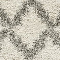 thumbnail image 5 of SAFAVIEH Hudson Franklin Geometric Diamonds Shag Area Rug, Ivory/Grey, 2' x 3', 5 of 6