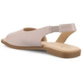 thumbnail image 6 of Journee Womens Brinsley Croco Texture Sling Back Flat Sandals, Widths Available, 6 of 10