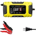 thumbnail image 5 of jiaping Battery Charger Battery Maintainer Fully Automatic with Display Trickle Charger Yellow, 5 of 9
