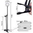 thumbnail image 6 of Selfie Ring Light with Cell Phone Holder Stand for Live Stream/Makeup, Clip Clamp on, Flexible Gooseneck Arms Dimmable Desk Light, 6 of 9