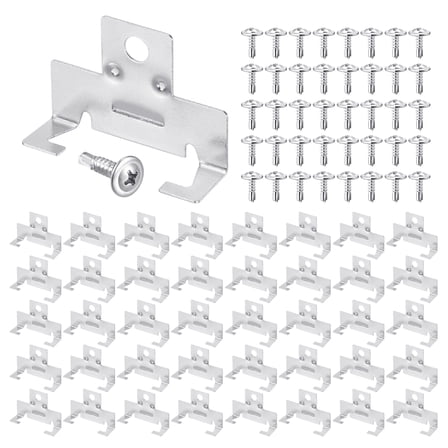 Uxcell 48 Pcs Recessed Light Clips Downlight Housing C Clips 304 Stainless Steel Can Light Clip