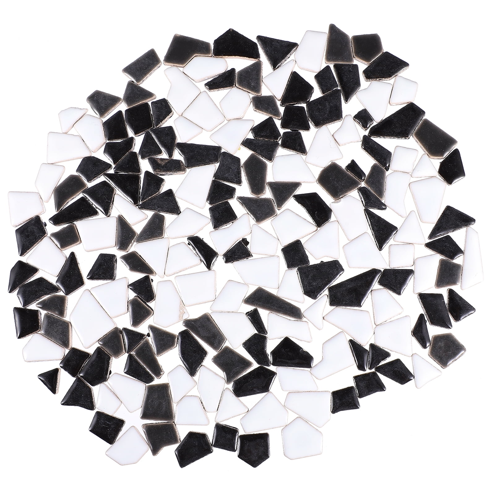 50 Pieces Black Mosaic Tiles for Crafts 1 Ceramic Tiles Assorted Colors  Square Ceramic Mosaic Project Supplies for Photo Frame Mosaic Stepping  Stones