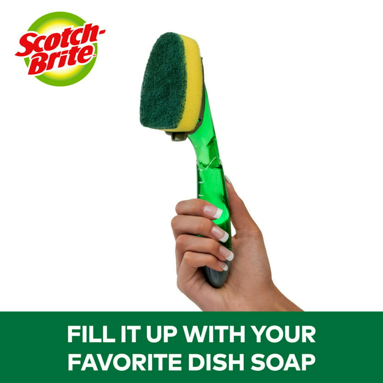 Scotch-Brite Heavy Duty 3-Pack Poly Fiber Dish Wand Refill in the Kitchen  Brushes department at