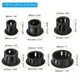 thumbnail image 2 of Uxcell Plastic Hole Plugs, Flush Type Round Hole Plugs Cover, Black 150Pcs (6mm, 8mm, 10mm, 12mm, 20mm, 25mm), 2 of 6