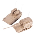 thumbnail image 2 of 2 piezas 1:72 escala 4D tanque modelo DIY montar vehículo tanque juguete miniatura edificio modelo Kits tanque rompecabezas juguetes para niño adultos Amarillo Hugo ensamblar tanque, 2 of 10