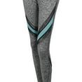 thumbnail image 4 of FashionOutfit Women's Sports Yoga Fitness Workout Front Mesh Insert Stretch Long Leggings, 4 of 4