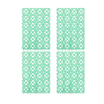 thumbnail image 1 of Alfombrilla para jaula de conejos de 4 piezas para las patas, diseño impermeable, cojín de plástico hueco para conejos, color verde., 1 of 5