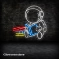 thumbnail image 3 of Glowneon Astronaut Reading Book Neon Sign, Astronaut Read Book Led Sign, Read Book Wall Art Decor, 3 of 4