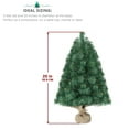 thumbnail image 6 of Christmas Tree with Lights, 20IN Tabletop Pre-lit Christmas Tree with Rich Decorations, Mini Artificial Tree Shiny Ornaments & Light String for Xmas, Green Small Lighted Tree for Home Decor, 6 of 6