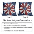 thumbnail image 5 of Independence Day Pillow Covers 16x16 Inch 4th of July Patriotic America Stars Blue Daisy Decorative Throw Pillow Case Memorial Day Cushion Cover Set of 2 for Bedroom Sofa Living Room Couch Chair, 5 of 6
