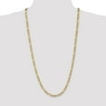 thumbnail image 2 of Real 14kt Yellow Gold 5.25mm Flat Figaro Chain; 30 inch; Lobster Clasp; for Adults and Teens; for Women and Men, 2 of 5