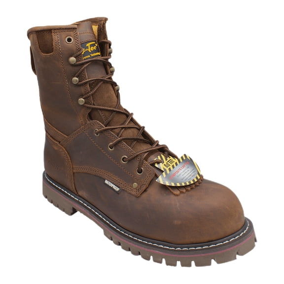 1021 Men's 8" Composite Toe Waterproof Logger Brown