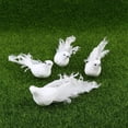 thumbnail image 5 of Fuwaxung White Feather Curly Bird White Bird Faux Foam Feather Dove Craft Bird DIY Ornament Mini Ornament Ornament Mini Decorative Birds, 5 of 7