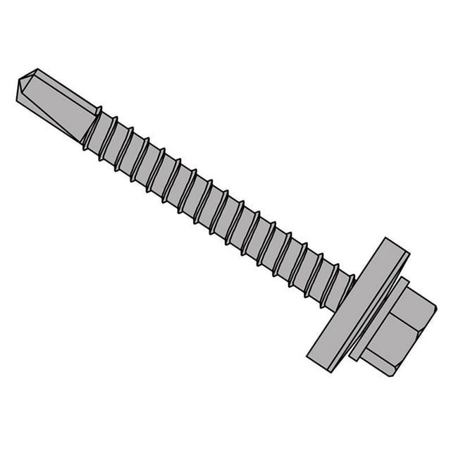 ForgeFix - Feuille de Toit TechFast à Hexagone en Acier Vis & Laveuse No.3 Pointe 5.5 x 60mm Boîte 100