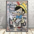 thumbnail image 1 of Disney Cartoon Characters Canvas Poster Graffiti Mickey Mouse Donald Duck Home Room Decor Wall Art Painting Mural Print Pictures70X100cm Unframed Gao Jinjia LED, 1 of 2