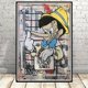 thumbnail image 1 of Disney Cartoon Characters Canvas Poster Graffiti Mickey Mouse Donald Duck Home Room Decor Wall Art Painting Mural Print Pictures40X60cm Unframed Gao Jinjia LED, 1 of 2