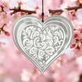 thumbnail image 3 of Heart Shaped Windmill Wind Chime Pendant for Outdoor Garden Patio Decoration, Rotary Wind Catcher with Reflective Spin Effect, Perfect Gift for Special Occasions, 3 of 5