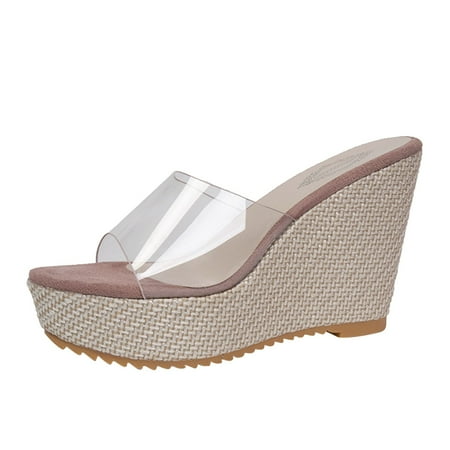 

Fashion Spring And Summer Thick Heel Women Sandals Midlle Heel Rhinestone Hollow Buckle Casual Style