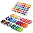 thumbnail image 1 of Eoehro Kit de hilos de coser de 72 piezas, 36 colores, 400 yardas por carrete de hilo de poliéster, bobinas preenrolladas, hilos para máquinas de coser, 1 of 7