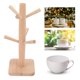 thumbnail image 3 of Soporte Para Tazas De Café, Soporte Para Tazas Firmemente Fijo De Haya, Ahorro De Espacio, Fácil De Instalar, Fondo Plano Para El Hogar, 3 of 7