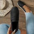 thumbnail image 5 of Women's Casual Loafers Comfortable Slip On Suede Walking Shoes Wide Toe Box Non Slip Lightweight Dress Shoes, 5 of 9