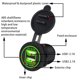 thumbnail image 2 of Cargador De Coche Cargador USB dual impermeable para coche, motocicleta, toma de corriente LED (verde) Likrtyny Accesorios para autos y motos, 2 of 9