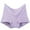 Purple, variant on Loopsun Womens Underwear, Women's Solid Plus Size XL-6XL Casual High Waisted Cotton Underwear Soft Panties Breathable Super Stretchy Briefs Gray XXXL
