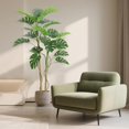 thumbnail image 3 of 6FT Artificial Monstera Plant - Realistic Fake Tropical Tree with Adjustable Leaves - Large Faux Monstera Deliciosa Plant for Home Decor, Office, Living Room - UV Resistant, 3 of 5