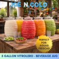 thumbnail image 2 of Jarra de vidrio para jugo ICE N COLD de 19 L, dispensador de bebidas, 2 of 9