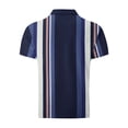 thumbnail image 4 of Blusa y camisa de manga corta con cuello vuelto para hombre, blusa de manga larga con solapa y botones estampados, blusa de poliéster para hombre, 4 of 5
