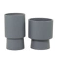 thumbnail image 6 of DecMode 14", 17"H Indoor Outdoor Gray Magnesium Oxide Planter (2 Count), 6 of 7