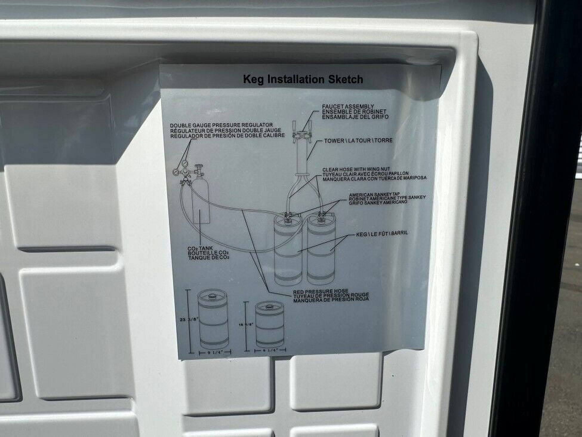 NEW Beer Kegerator 2 Tap Dispenser Back Bar Refrigerator Keg Mini Fridge NSF ETL