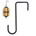 thumbnail image 3 of Fence Hooks，Heavy Duty Steel Deck Hook Over the Fence Plant Hangers，Deck Railing Hangers Black Fence Bracket Outdoor Garland Hanger for Lantern Bird Feeder Pool Equipment, 3 of 9