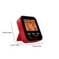 thumbnail image 3 of Home Kitchen Kitchen Dining Home Appliances Profession Digital For Kitchen Food Cooking Grill BBQ Candy Home Brewing Coffee And Oil Deep Fryin Instant Read Meat Thermometers Red, 3 of 6