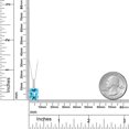 thumbnail image 5 of Gem Stone King 925 Sterling Silver Swiss Blue Topaz and White Lab Grown Diamond Pendant Necklace for Women (3.65 Cttw, Gemstone Birthstone, with 18 inch Chain), 5 of 5