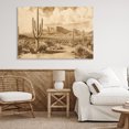 thumbnail image 3 of Stupell Industries Rustic Lodge Vintage Desert Peaks with Saguaro Canvas Art, 45 x 30, by Franklyn Gregory, 3 of 8