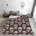 thumbnail image 5 of Pofeuu funny Skull star Print Ultra-Soft Micro Fleece Blanket,for Bed Or Sofa,All Season Throw Blankets Flannel Blanket-60"x50", 5 of 7