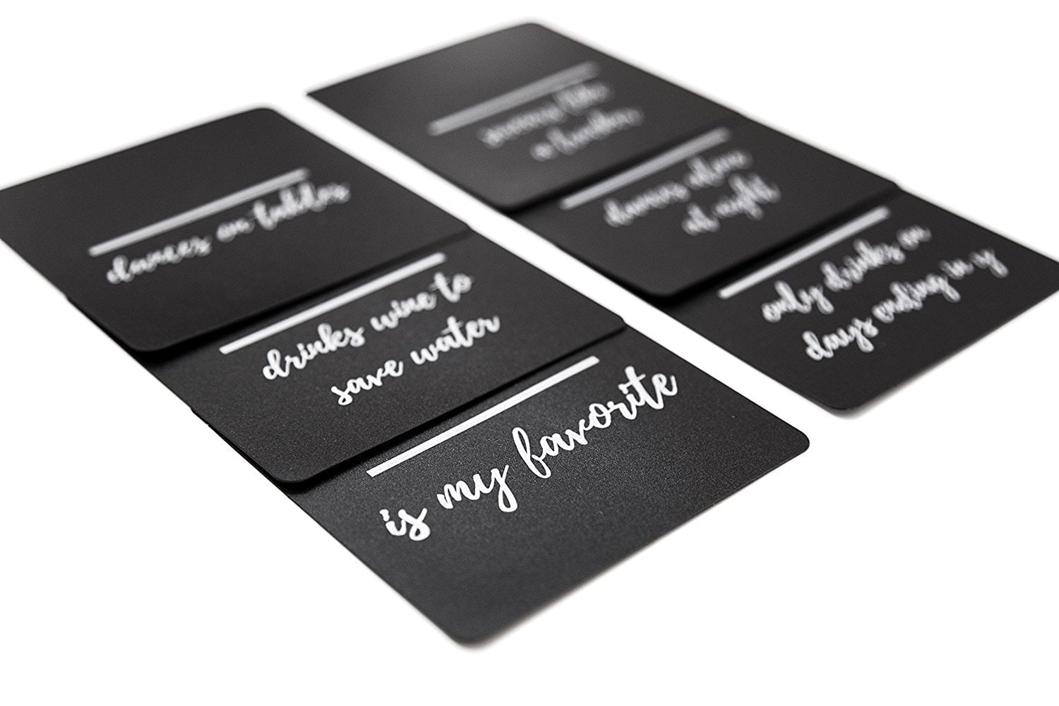 Imagination Starters Set of 6 Chalkboard Coasters with Fun Sayings plus  Chalk Marker - Great for Dinner Parties! - Walmart.com