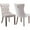 Beige, variant on Dining Chairs Set of 2, Upholstered High-End Tufted Dining Room Chair with Back Ring and Nailhead Trim, Modern Velvet Kitchen Chairs with Solid Wood Legs for Kitchen, Home,Orange