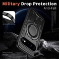 thumbnail image 3 of For Google Pixel 11 Pro XL Case With Invisible Magnetic O-Ring Stand Shockproof Phone Case,Black,For Pixel 11 Pro XL, 3 of 6