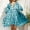 Sky Blue, variant on BEFOKA Short Sleeve Dress for Women 2025 Casual Tunic Shirts V Neck Fall Tops Floral Graphic Button Up Blouse Dressy Loose T-Shirts Plus Size S_XL
