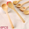 thumbnail image 7 of ACDANC 6Pcs Wooden Spoon Mini Size Multi-Purpose, Honey Teaspoon Seasoning Coffee Tea Sugar Salt Jam Spoons, Rounded Spoon Mouth Kitchen Wooden Spoon for Porridge, 7 of 7