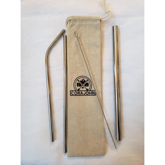 Reusable Stainless-Steel Straw (Silver)