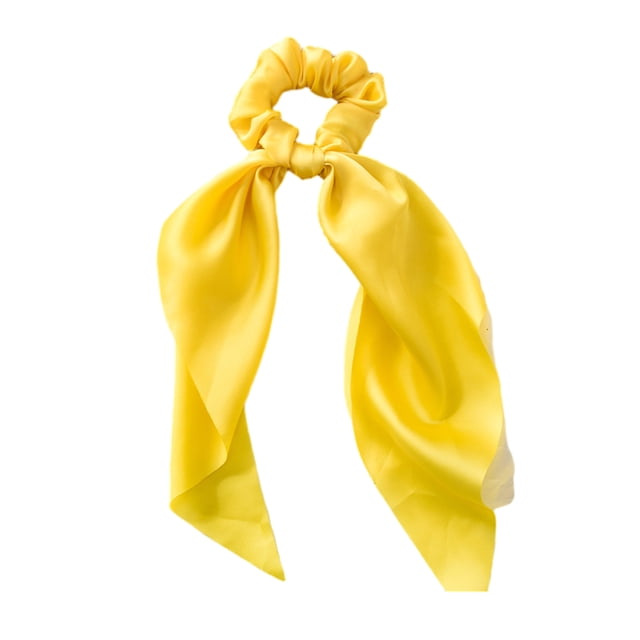 Diadema elástica Qarigey estilo retro Tela Amarillo