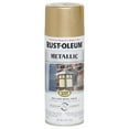 thumbnail image 1 of Rust-Oleum 286524 Stops Rust Metallic Spray Paint Warm Gold 11 Ounce (Pack of 1), 1 of 1