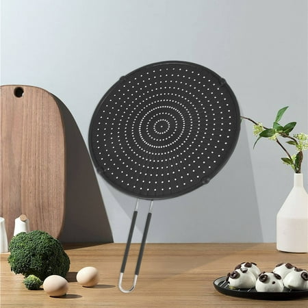 

Silicone Splatter Screen 32cm Silicone Splatter Screen Guard Nonstick Oil Grease Pan Lid for Frying Pan Skillet Cooking Silicone