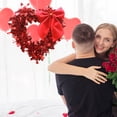 thumbnail image 2 of Vikakiooze Valentine's Day Decoration Heart Shape Garland Home Decoration Wedding Room Decoration Western Valentine's Day Wedding Car Decoration, 2 of 4