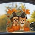 thumbnail image 6 of Kuokaa Fall Diamond Art Hanging Kit, Dog and Cat with Pumpkin Gem Painting Ornament, 6 of 7