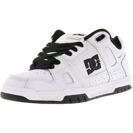 Dc - Dc Men's Stag White / Black Ankle-High Leather Skateboarding Shoe ...